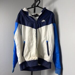 Nike Navy and Blue Colorblock Jacket